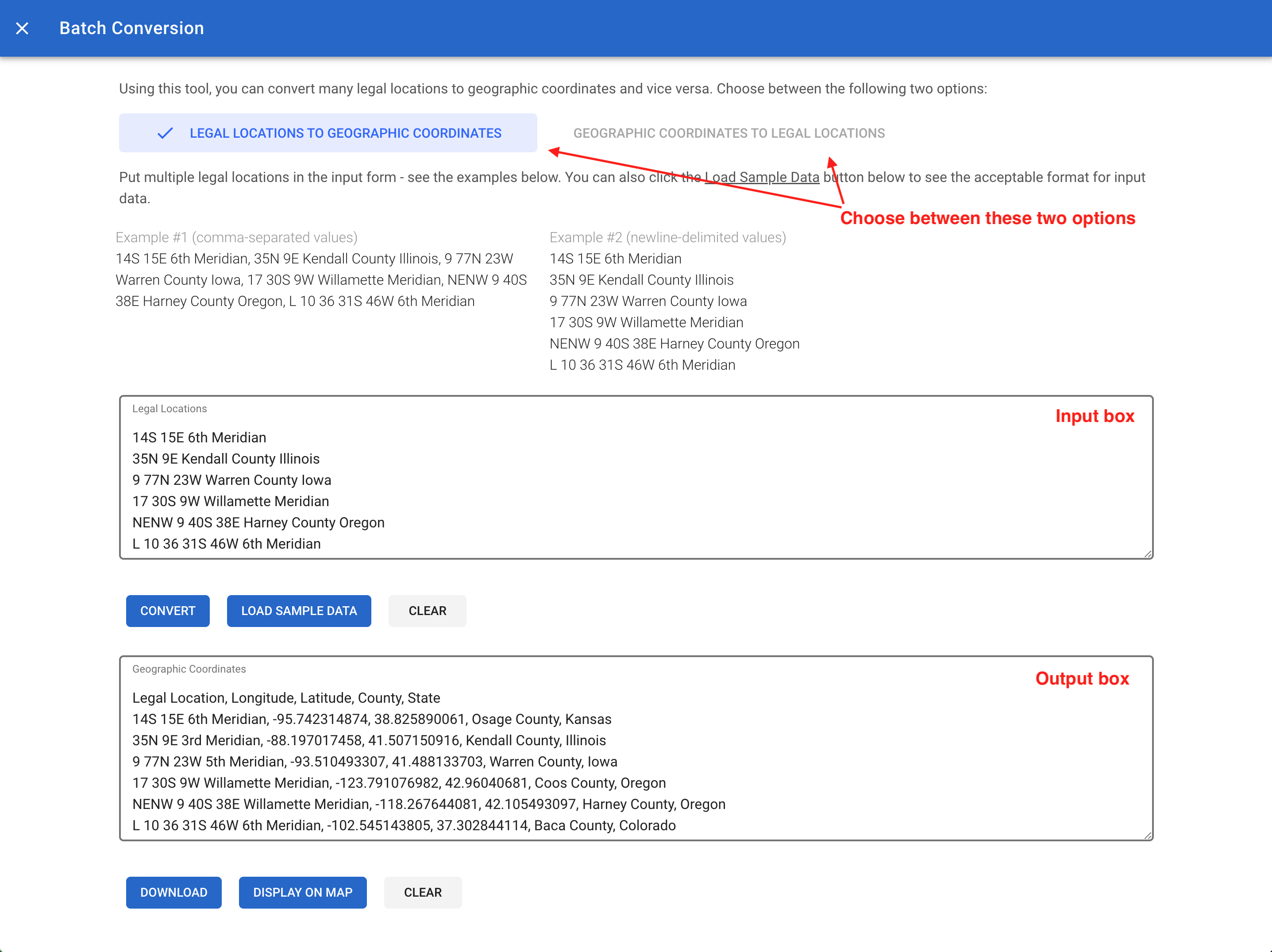 Batch conversion tool
