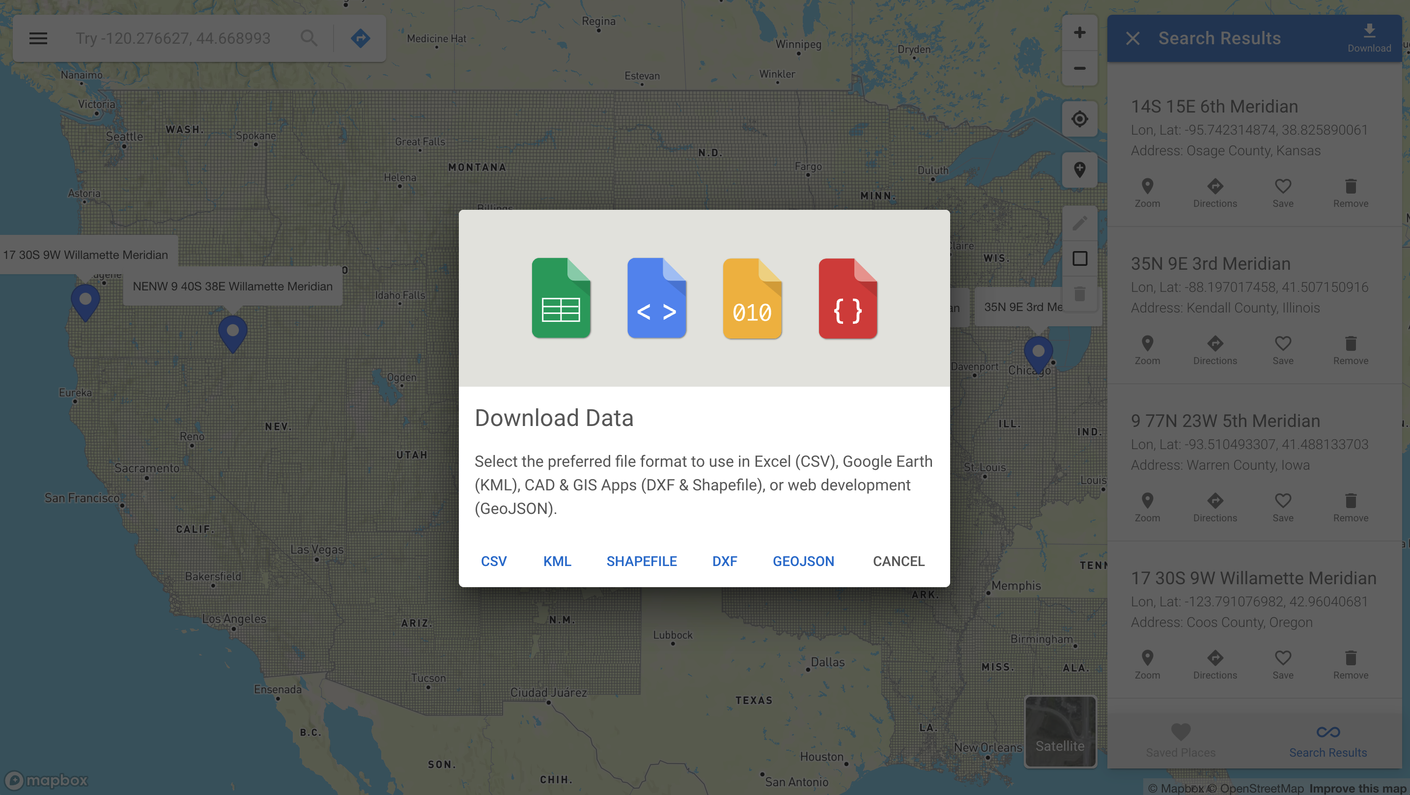 Download results